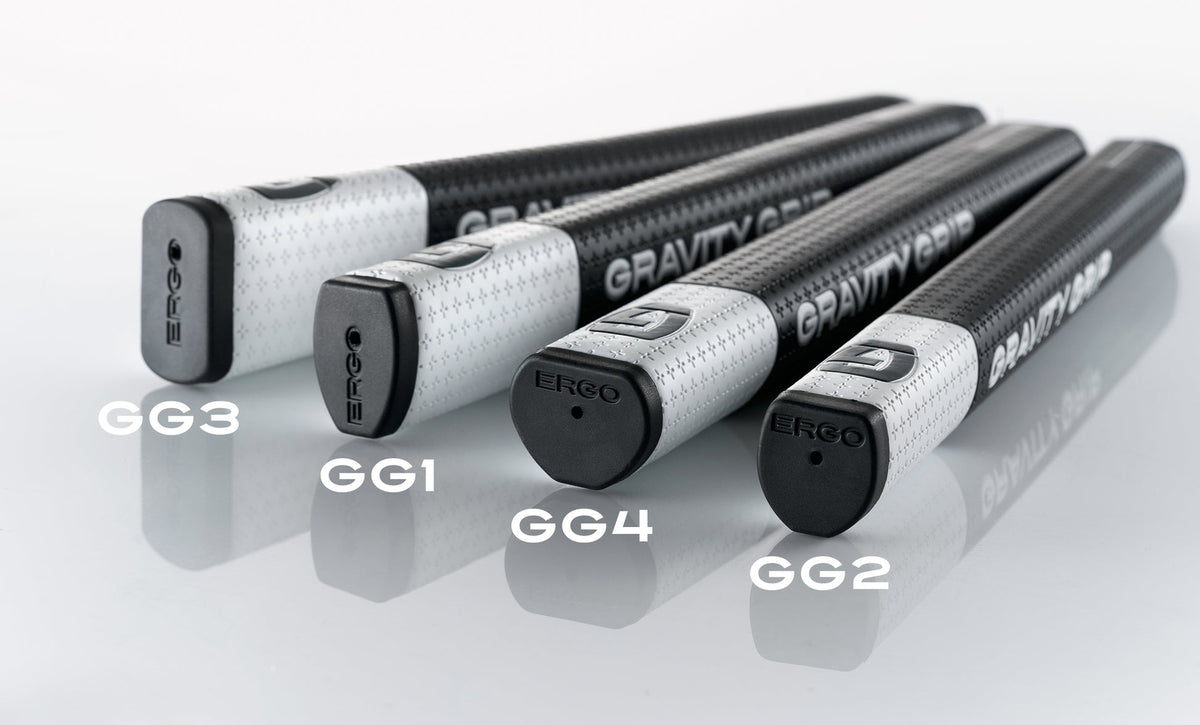 Gravity-Weighted Putter Grip Set for Golf - Black & White, Multiple Shapes