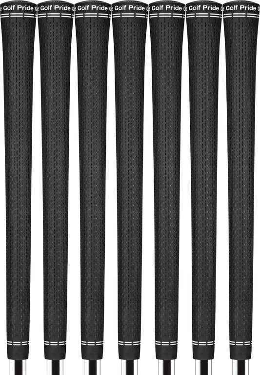Golf Pride Tour Velvet 360 Black Golf Club Grip Set of 7 - Standard Size