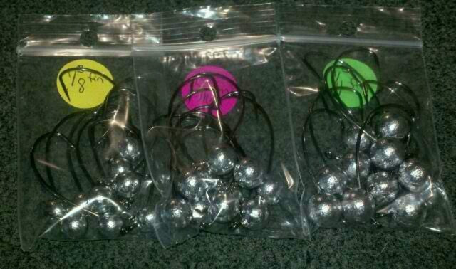 Finesse Stupid Tubeheads for Bass Fishing - 10 Pack 3/16oz Custom Tackle