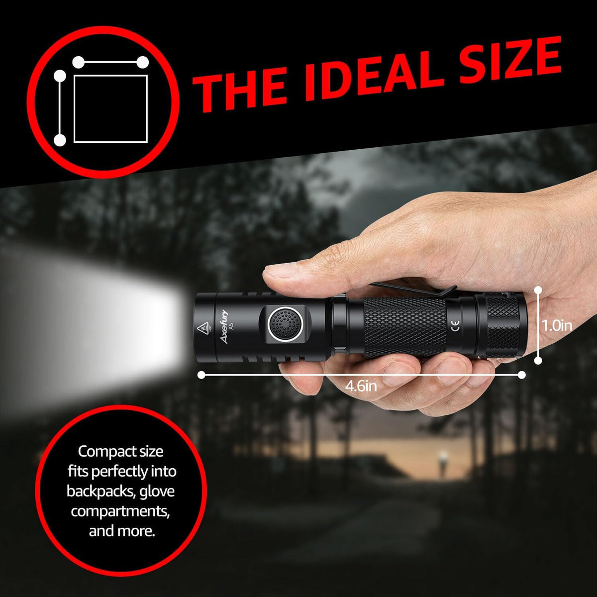 Magnetic LED Tactical Flashlight 700 Lumens Waterproof Camping Work Light