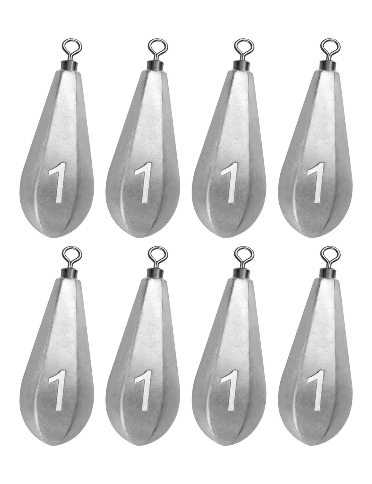 Saltwater Fishing Sinkers with Swivel for Deep Water Bottom Fishing - Multiple Sizes