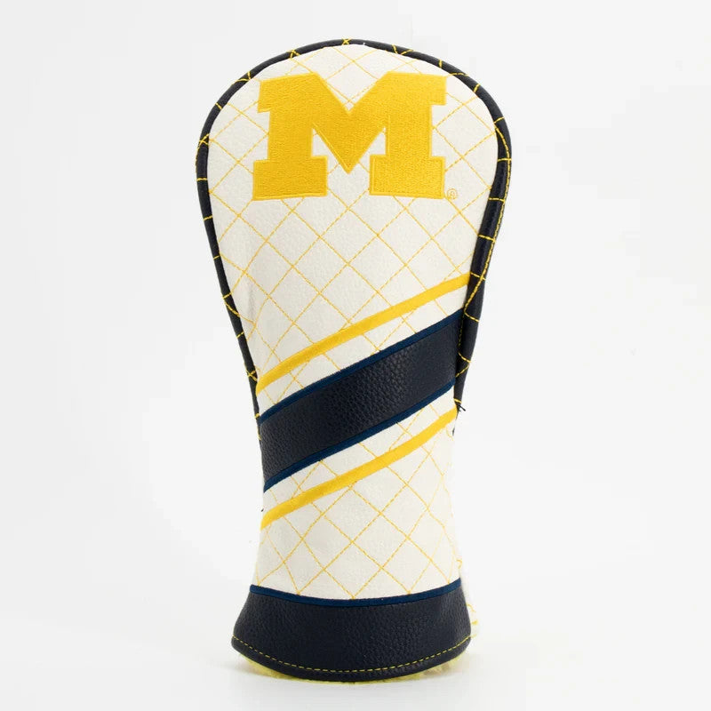 Michigan Wolverines Golf Fairway Wood Head Cover - Premium Embroidered Team Accessory