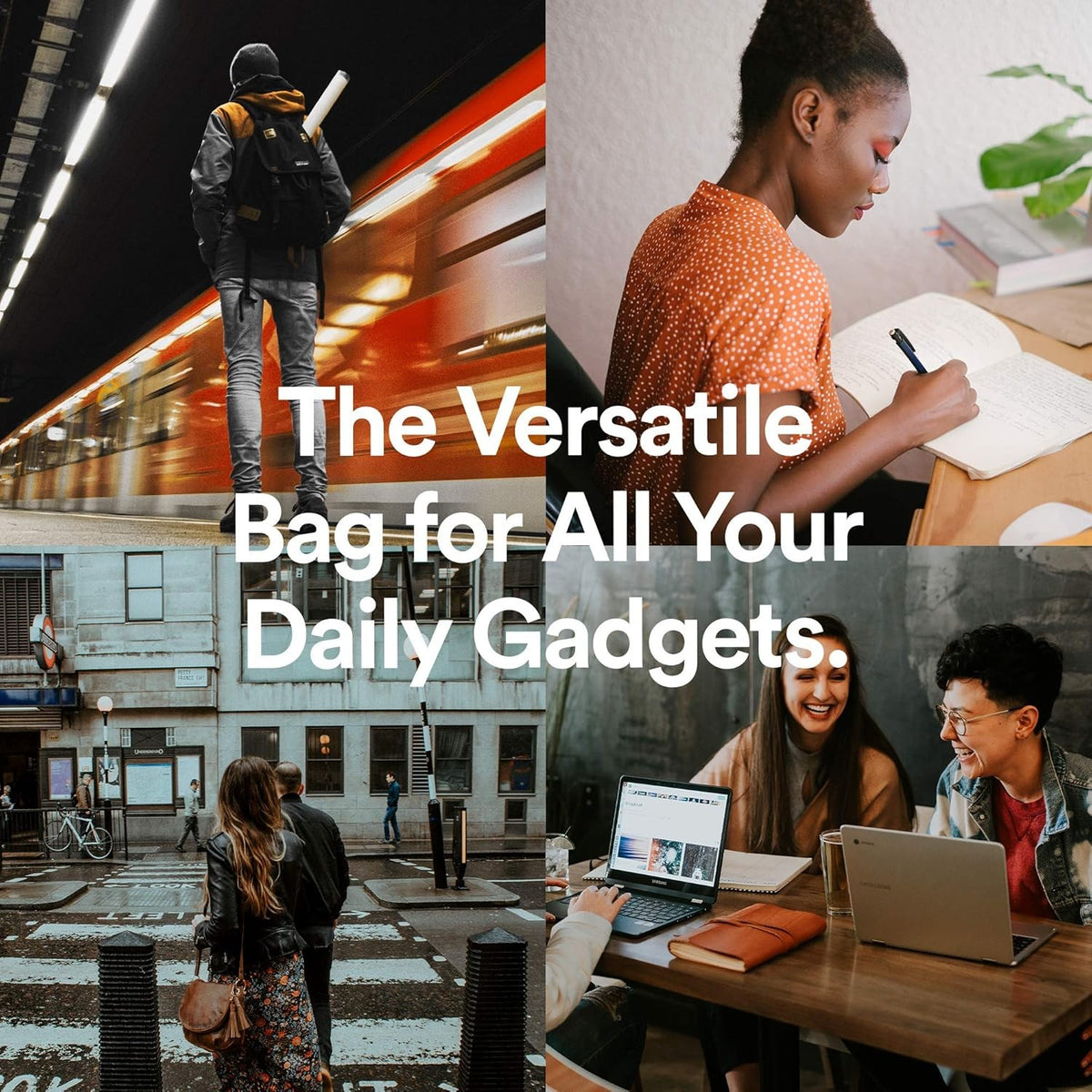 Small Tactical Messenger Bag for Men Unisex EDC Crossbody Bag with Multiple Pockets