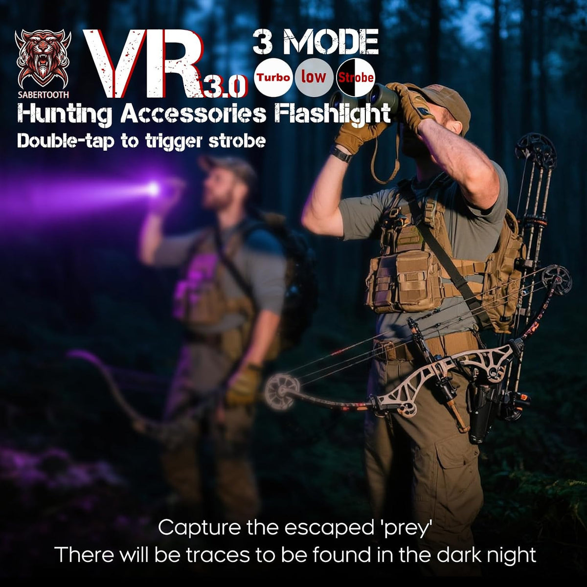 Blood Tracking Flashlight for Hunting Deer & Wounded Game