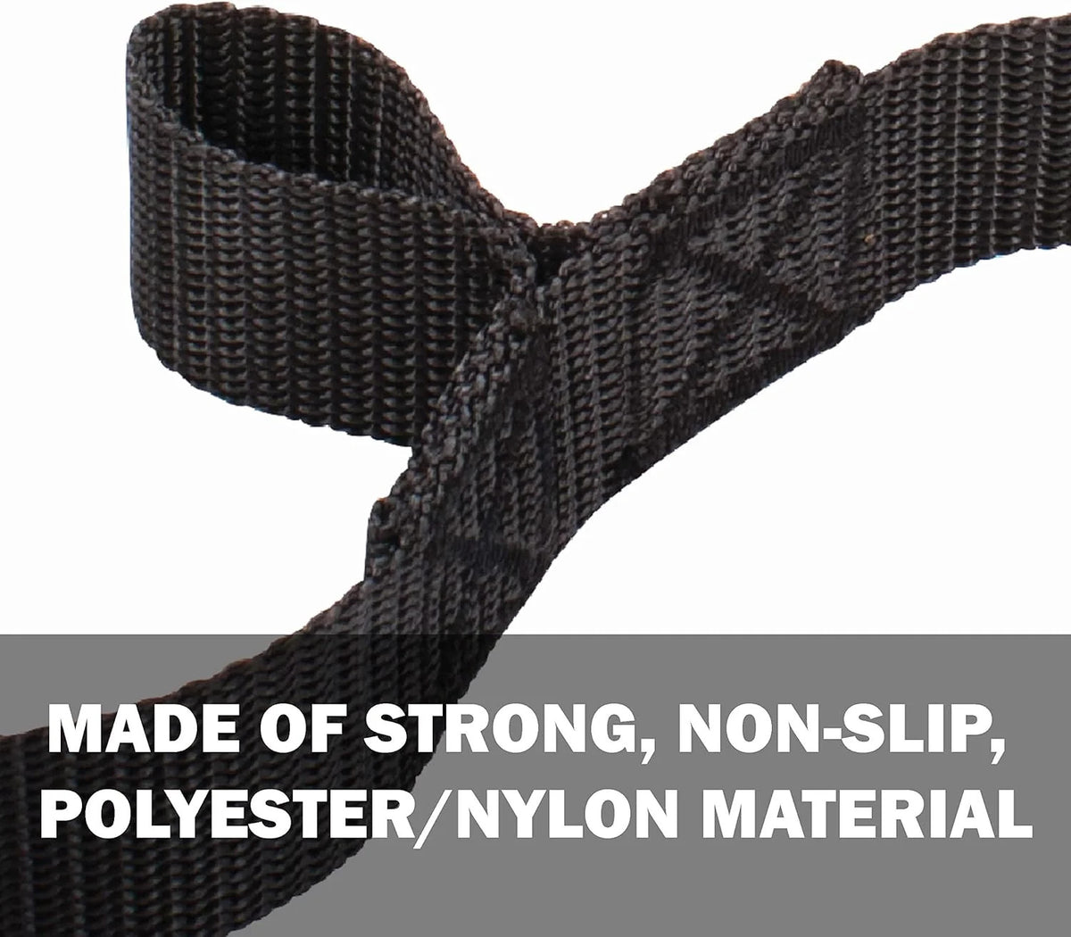Hammock Suspension Straps with Hooks - Adjustable, Non-Slip Polyester Nylon, 300 Lb Capacity