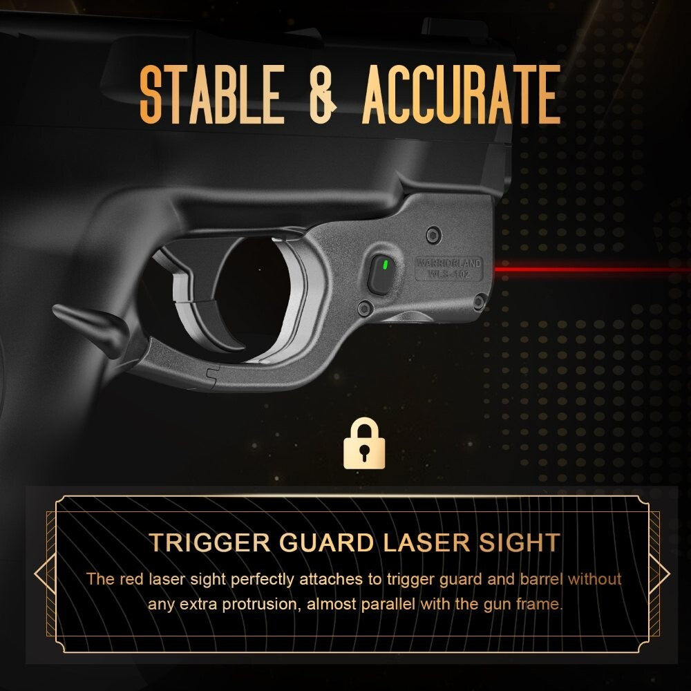 Red Laser Gun Sight for S&W M&P Shield 9mm/.40 Pistol - Tactical Scorpion Gear