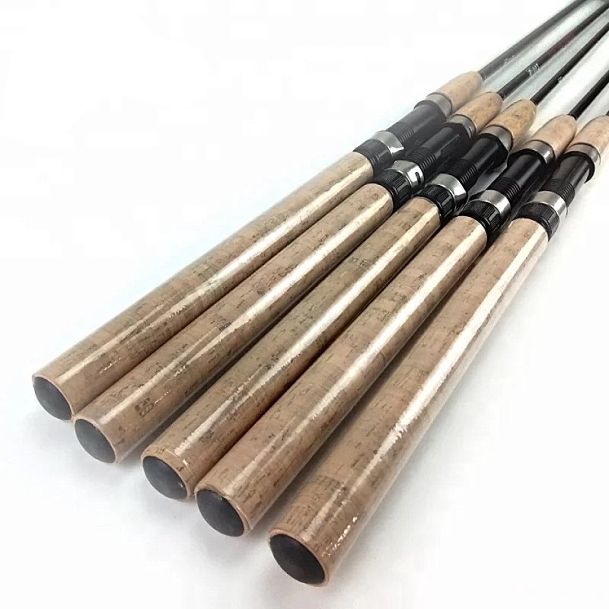 Medium Heavy Carbon Fiber Spinning Fishing Rod & Reel Combo - Fast Action, Cork Handle