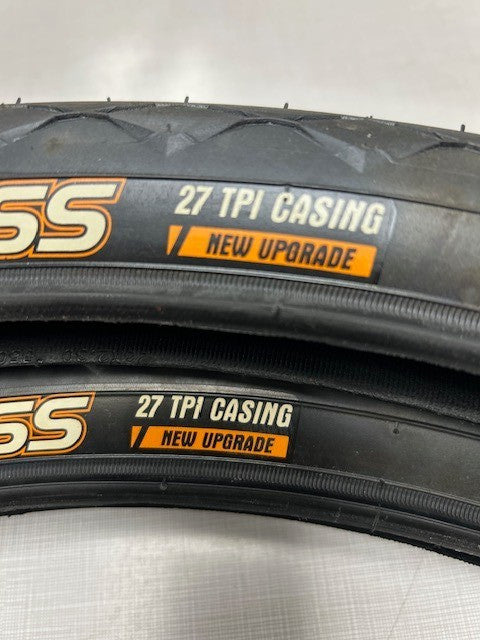 26x2.40 Cruiser Bike Tire Black Wire Bead City Tire - Compass Pair