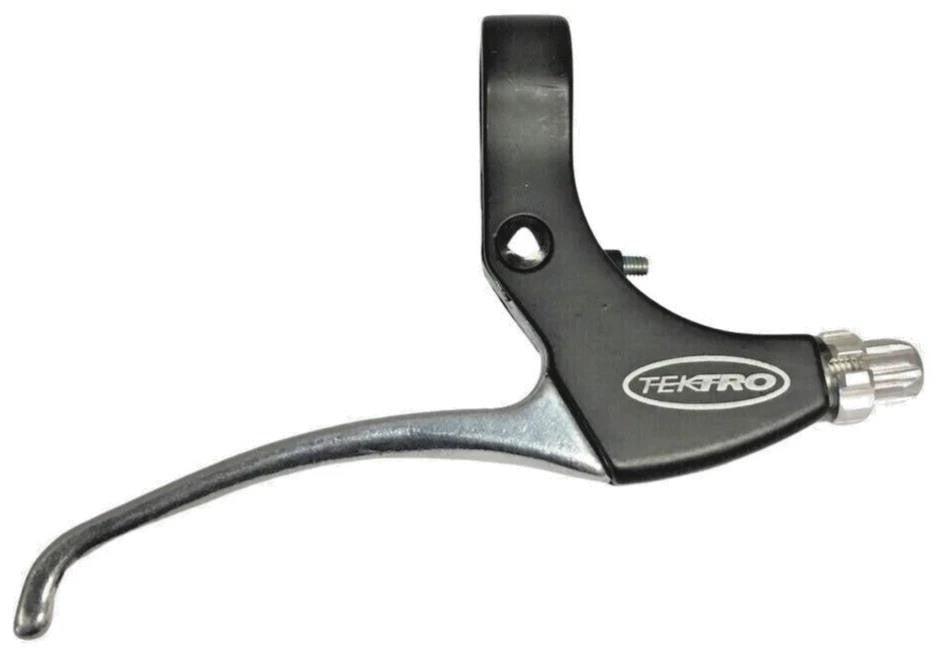 Rear Brake Lever for Flat-Bar Bikes 3-Finger Alloy 22.2mm Silver