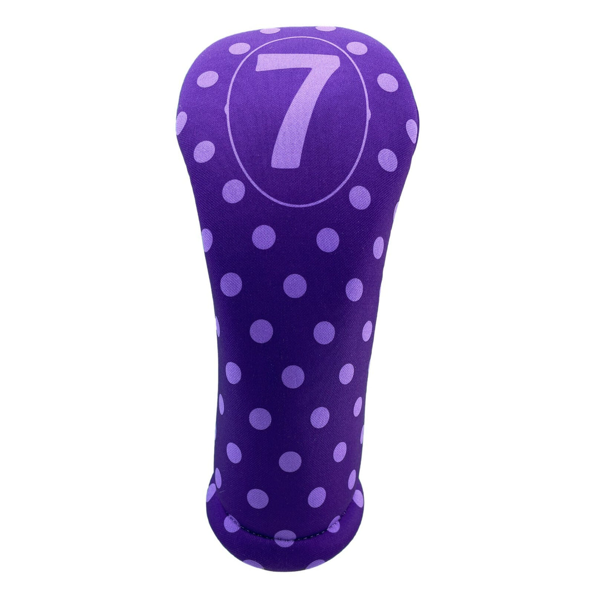 Women's Golf Club Headcover with Purple Polka Dots - Multiple Sizes & Clubs