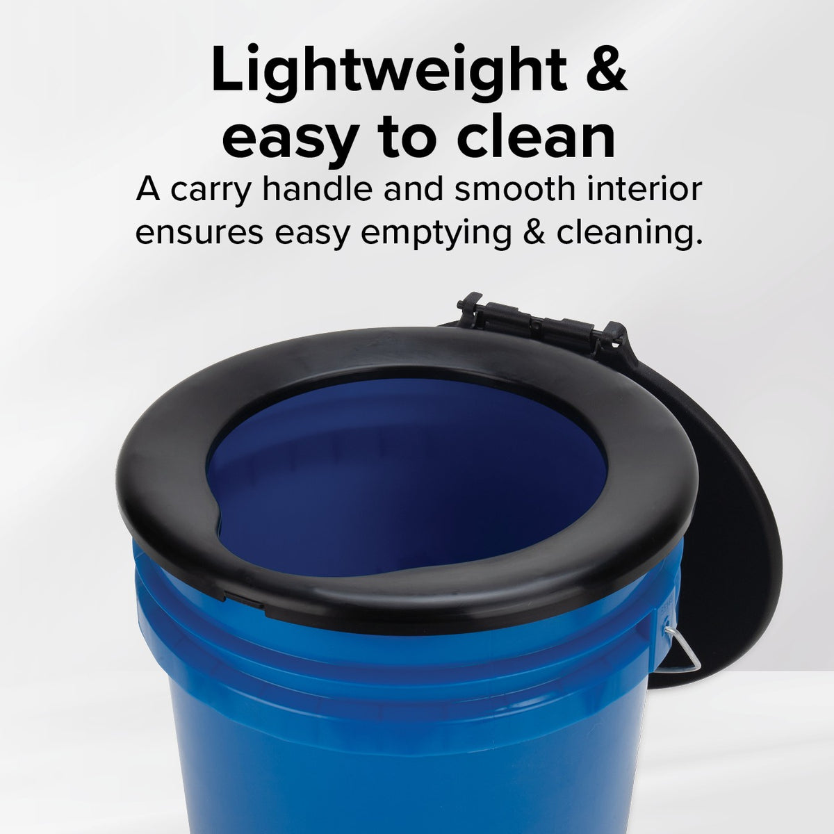 Portable 5 Gallon RV Toilet Bucket Kit with Seat and Lid