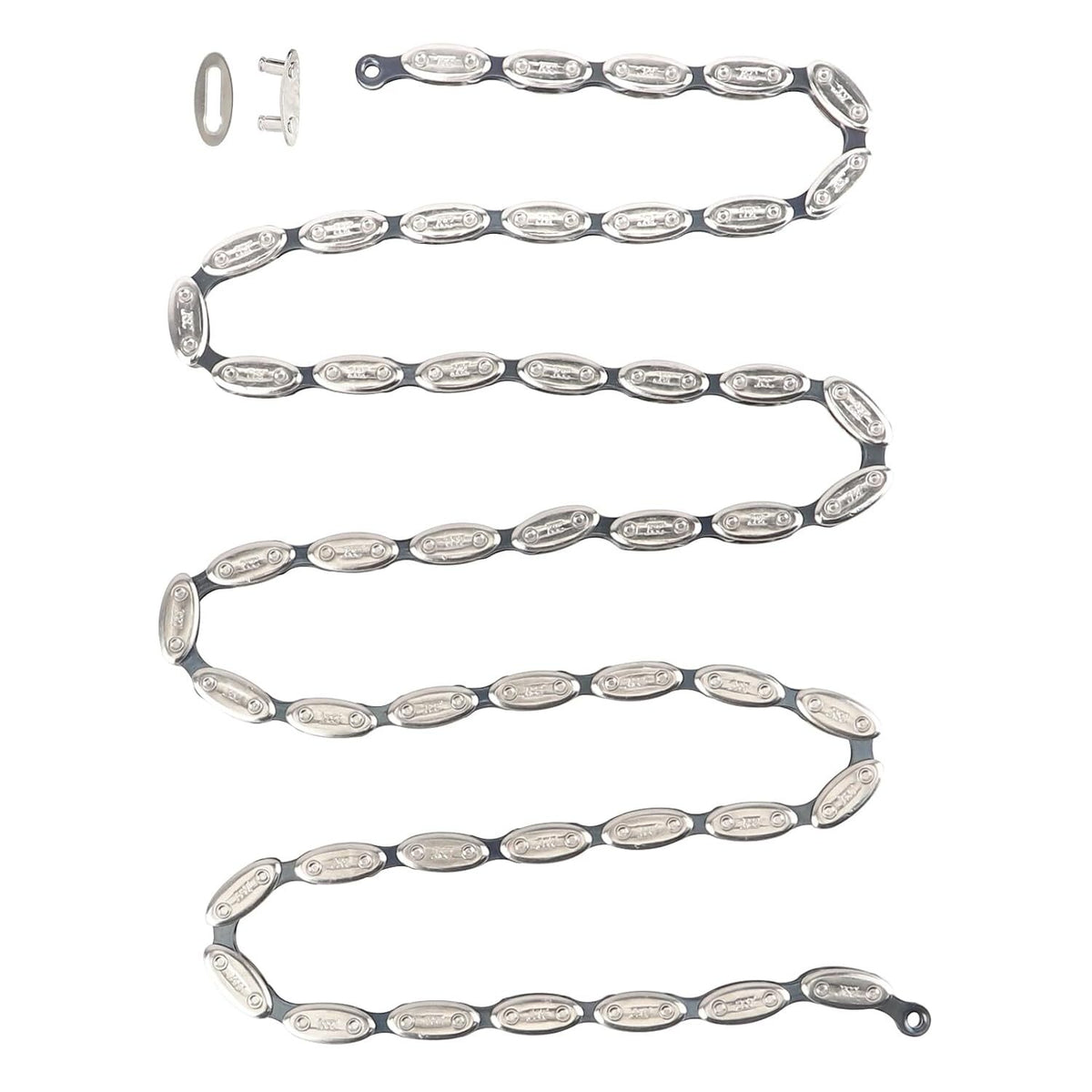 1/8 Inch Bike Chain for Single Speed BMX & Fixed Gear Bikes - Silver