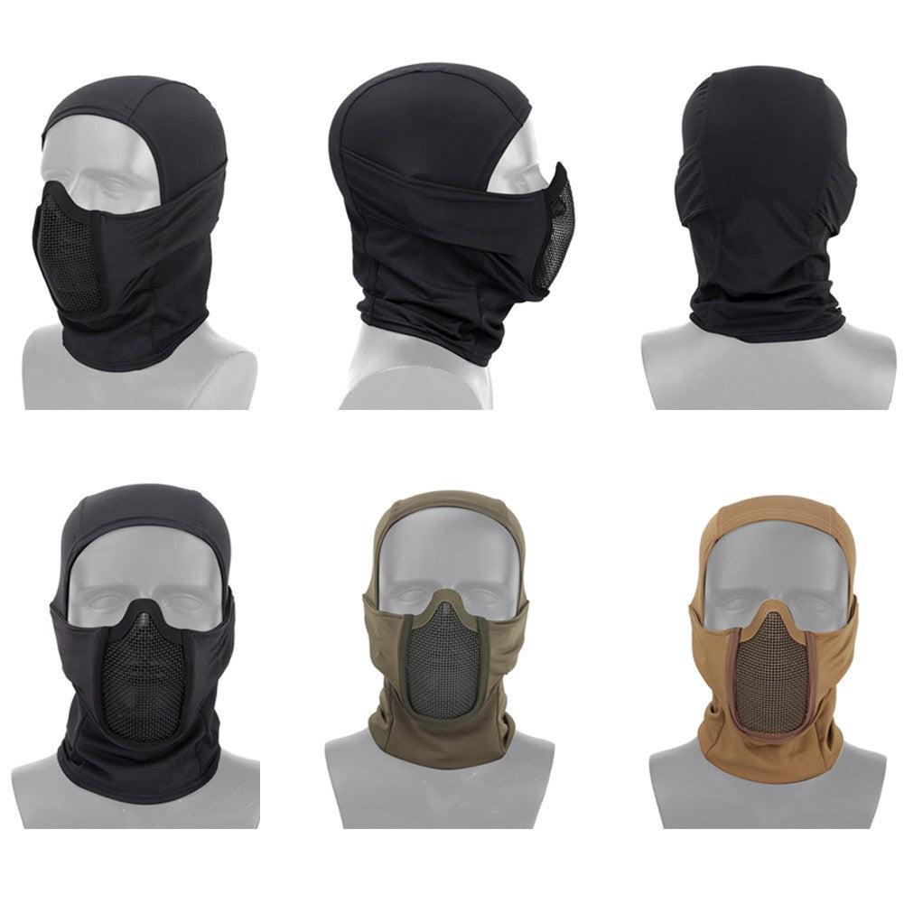 Tactical Balaclava with Steel Mesh Face Mask for Airsoft and Outdoor Sports