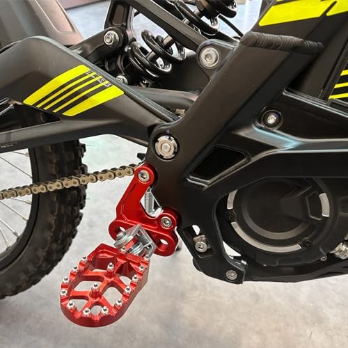 Electric Dirt Bike Foot Peg Brackets for Sur Ron Light Bee X S - Durable Aluminum