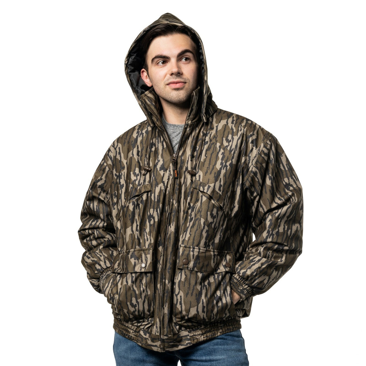 Insulated Waterproof Camouflage Hunting Jacket with Multiple Pockets