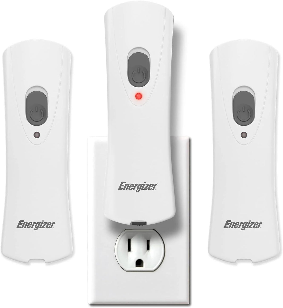 Rechargeable LED Flashlights 3-Pack with Auto-On Wall Plug-in Emergency Lights