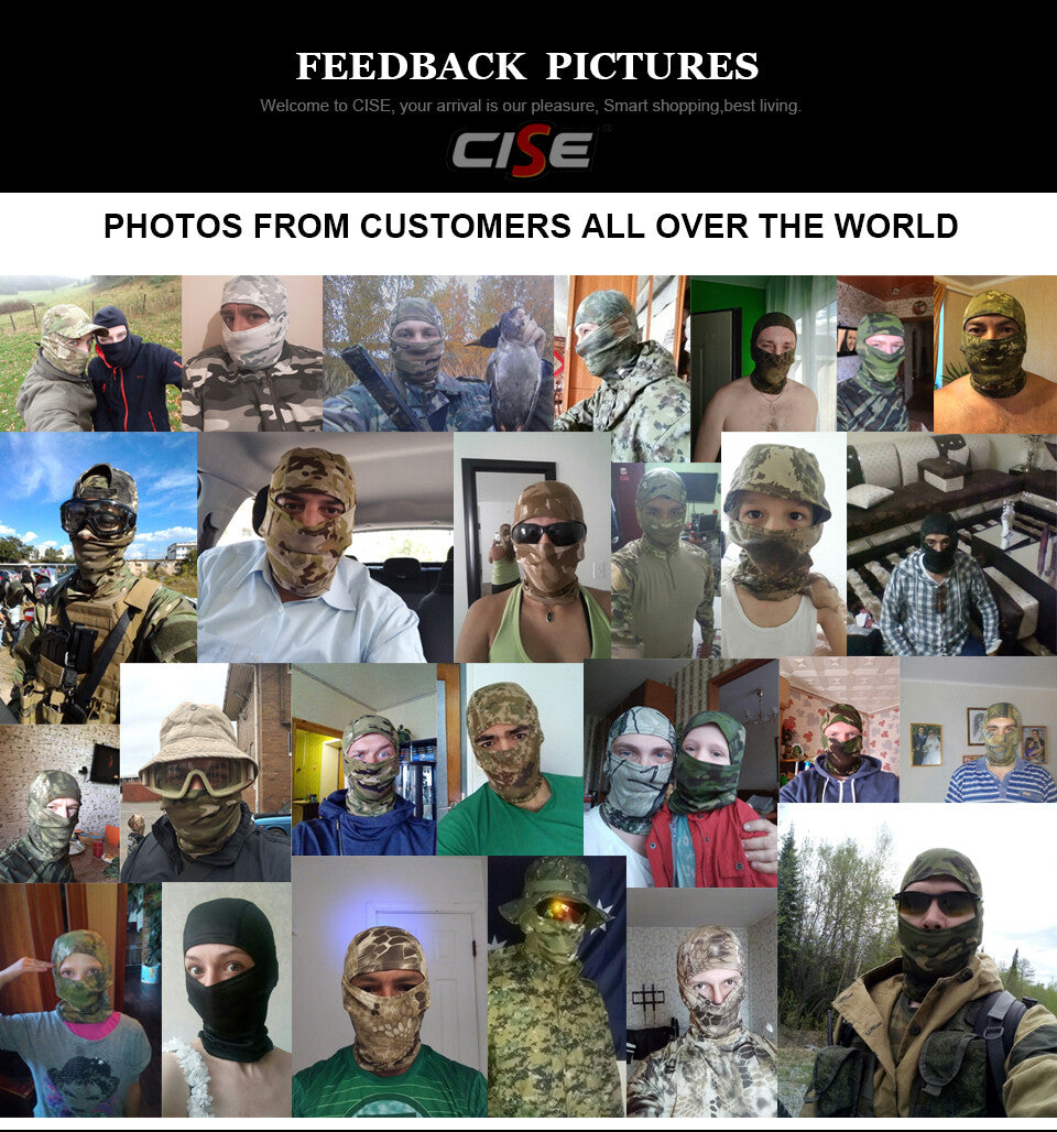 Balaclava Face Mask UV Protection Cycling Hood Tactical Full Mask for Men Women