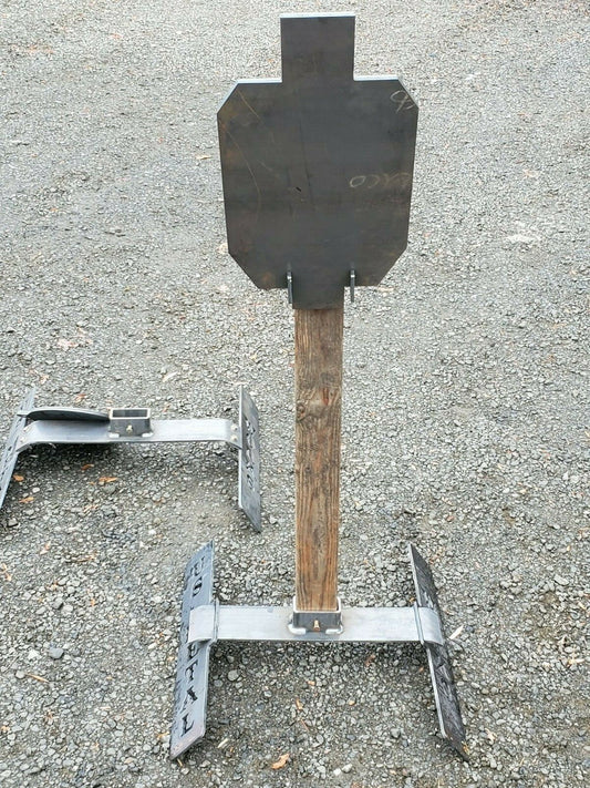 Angled Steel Shooting Target Stand Kit for 3/8 AR500 Targets - Durable Range Accessories