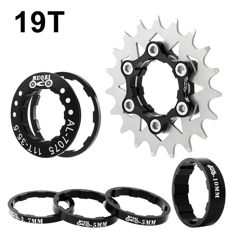 Single Speed Bicycle Cassette Cog 12T-22T Upgrade Kit for MTB & Road Bikes