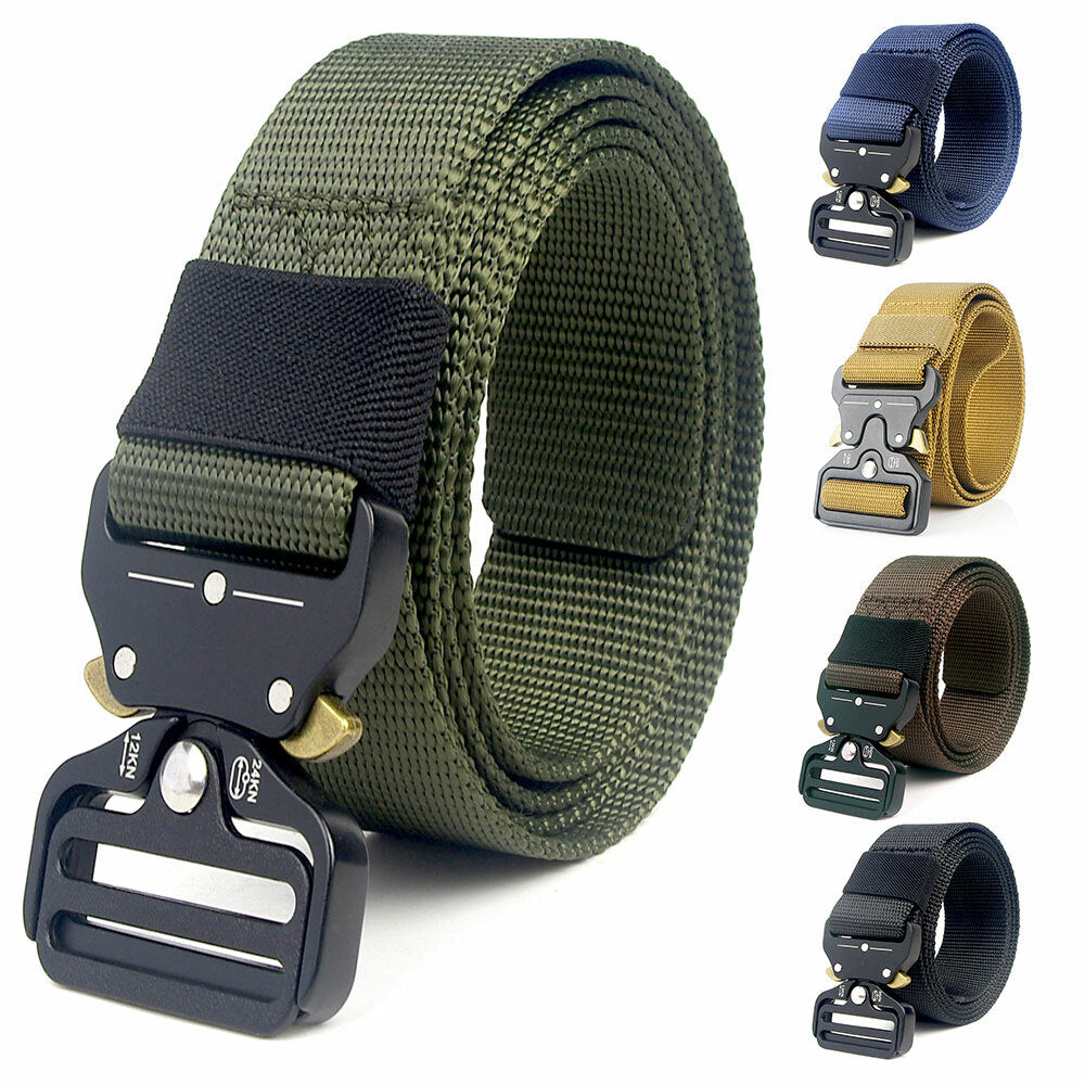Heavy Duty Tactical Belt with Quick-Release Buckle for Outdoor Activities