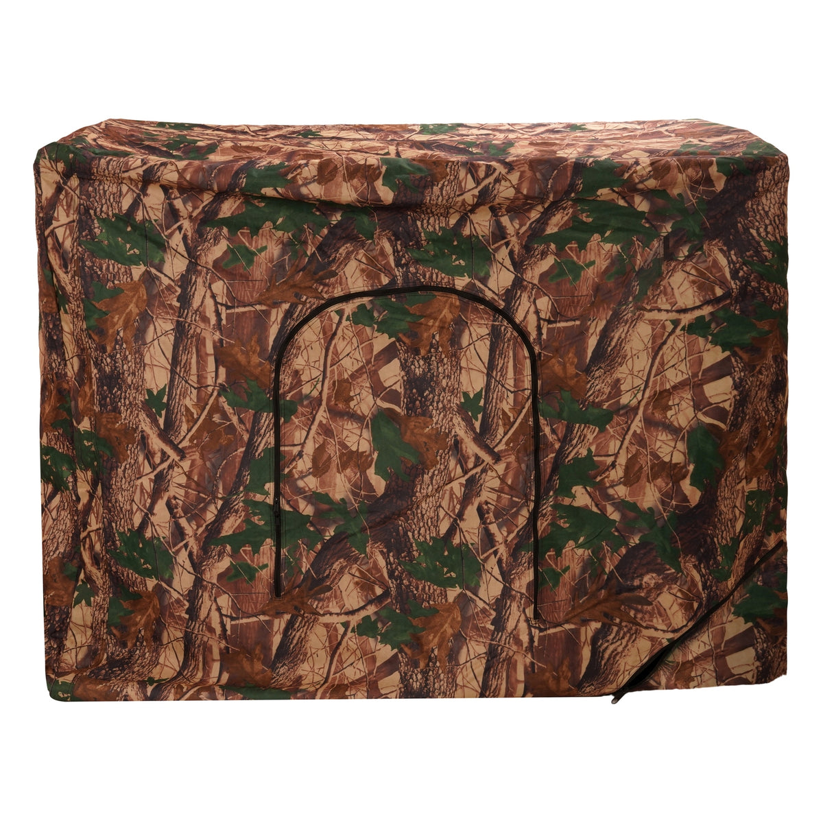 7ft Tall Steel & Cloth Hunting Blind Cover for 2-Person Camouflage