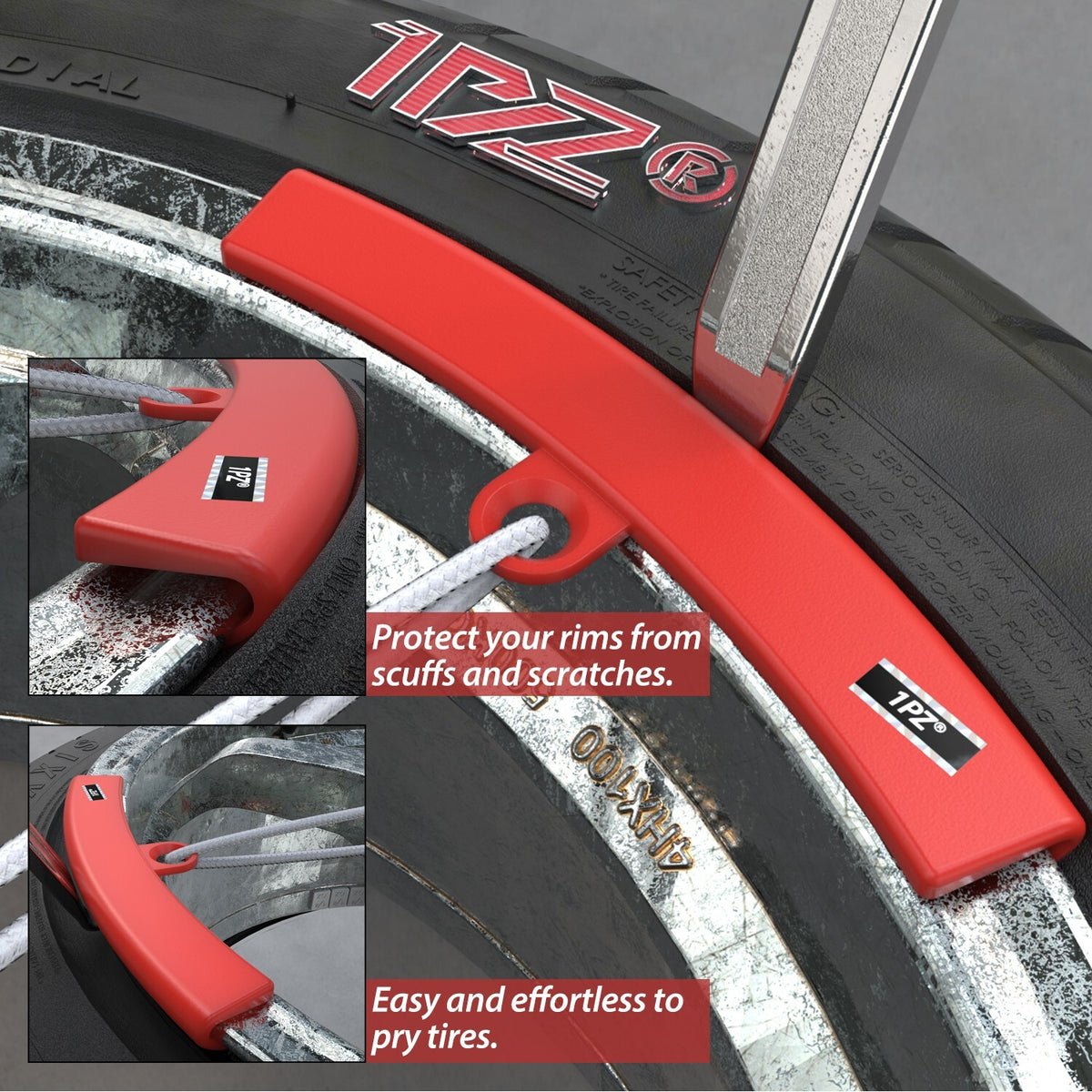 Heavy Duty Iron Tire Levers Kit for Car and Bicycle Tire Changing
