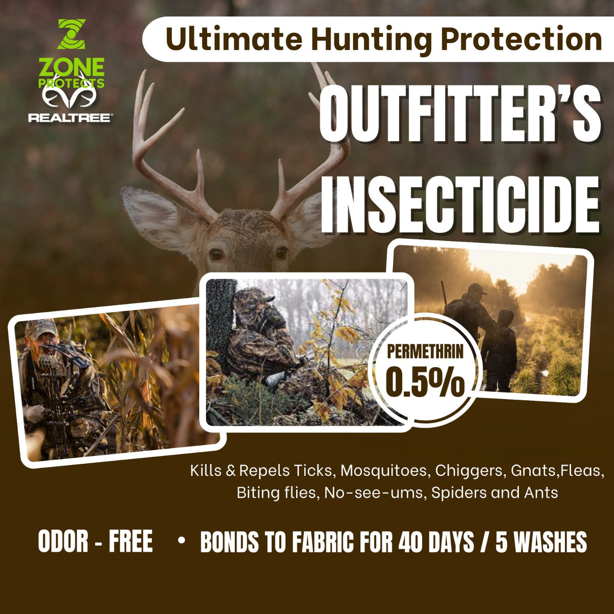 Realtree Woodsman's Insect Defense Pack - Picaridin & Permethrin