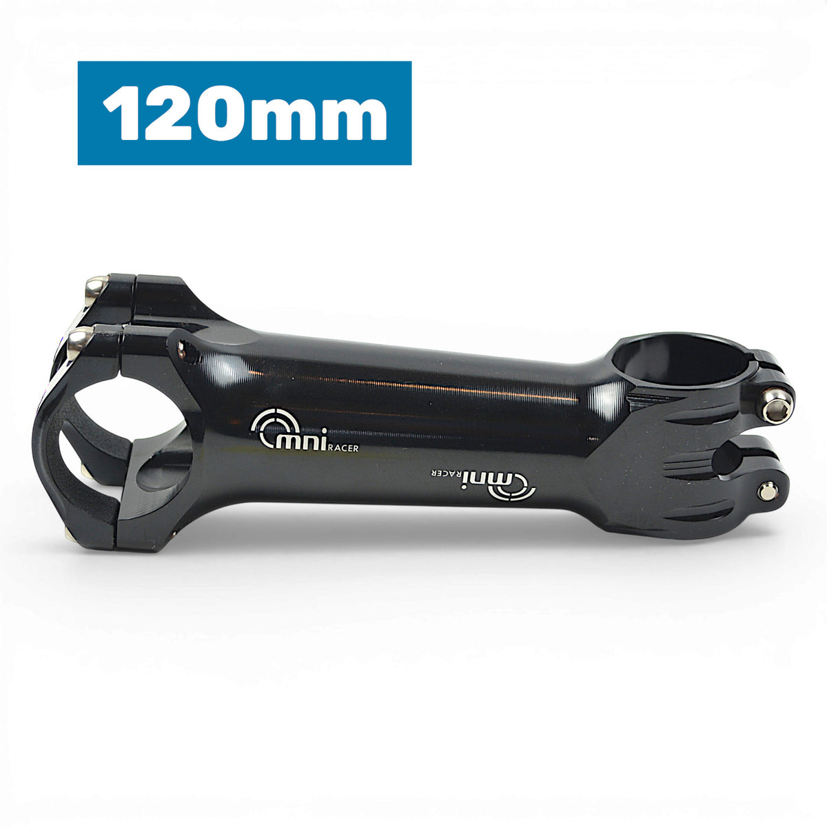Lightweight Bicycle Handlebar Stem with Titanium Bolts - 31.8mm Black