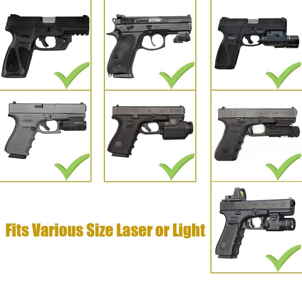 Concealed Carry IWB Holster for Handgun with Optic Laser Light Fit