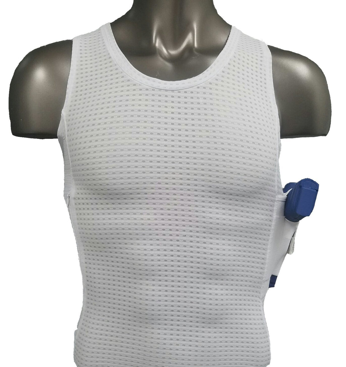 Concealed Carry Mesh Tank Top with Dual Holsters for Men