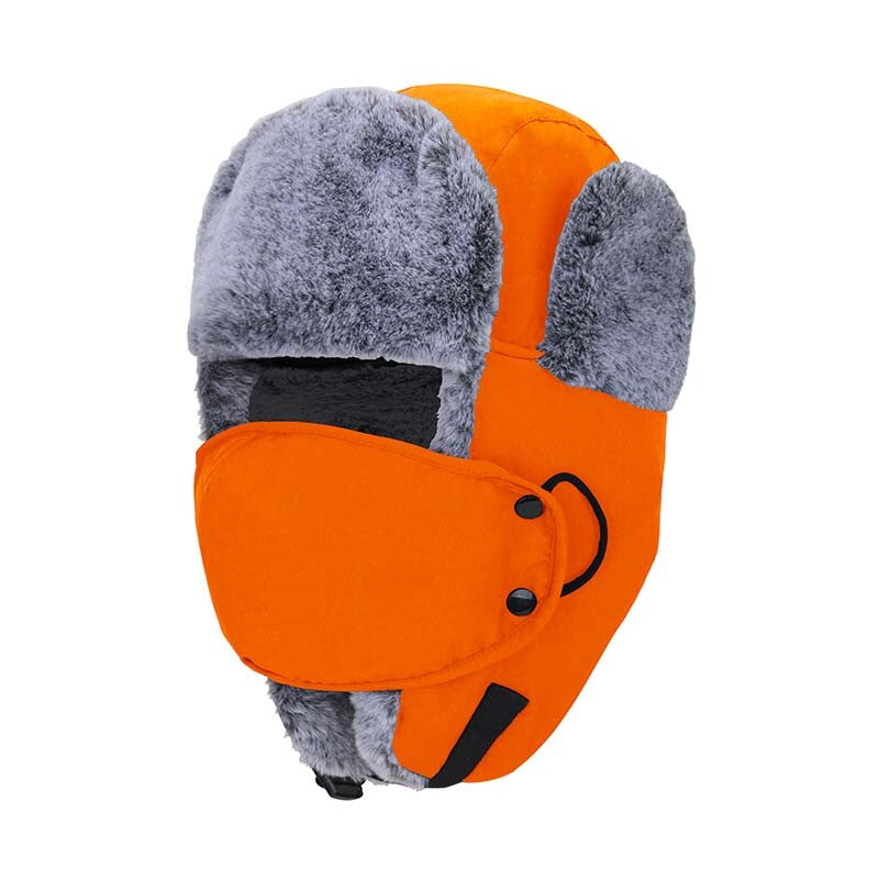 Unisex Winter Windproof Earflap Hat with Face Mask for Snow & Skiing