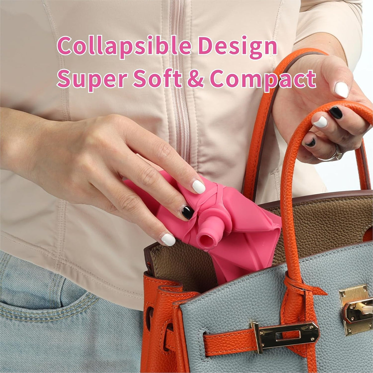 Foldable Silicone Female Urination Device for Camping & Outdoor Use
