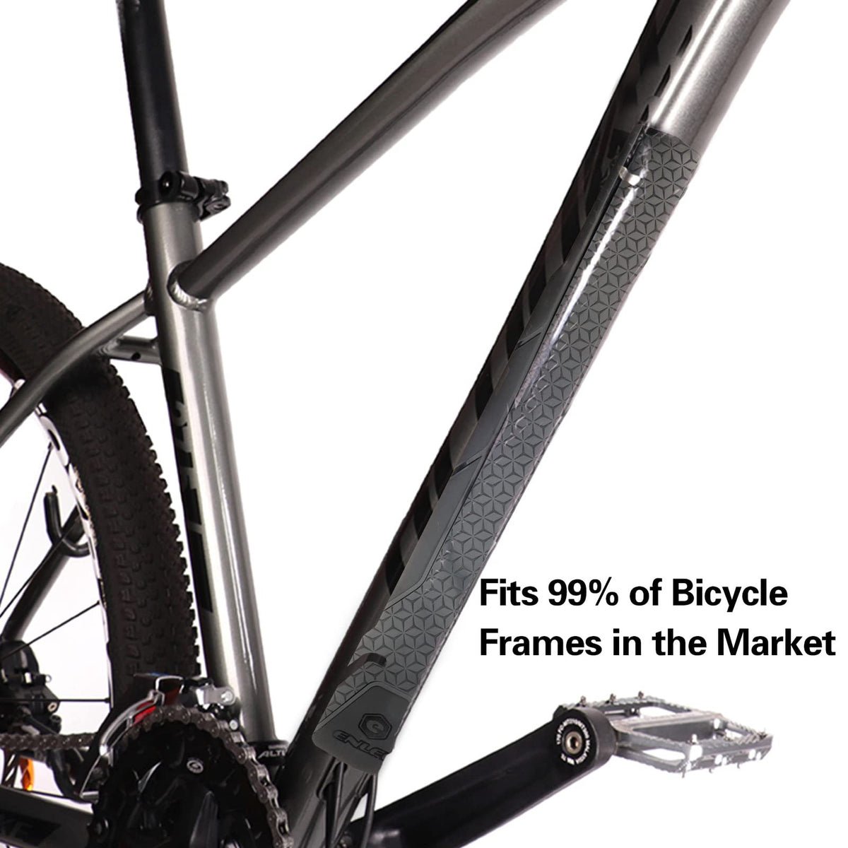 Mountain Bike Frame Protector Tape - Durable Scratch-Resistant Downtube Guard