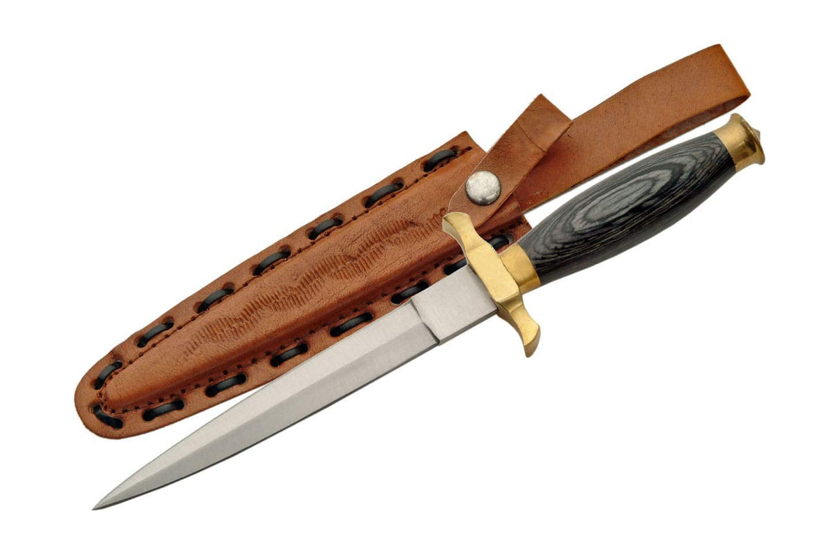 Black Wood Renaissance Dagger Prop for Medieval Cosplay and Costume