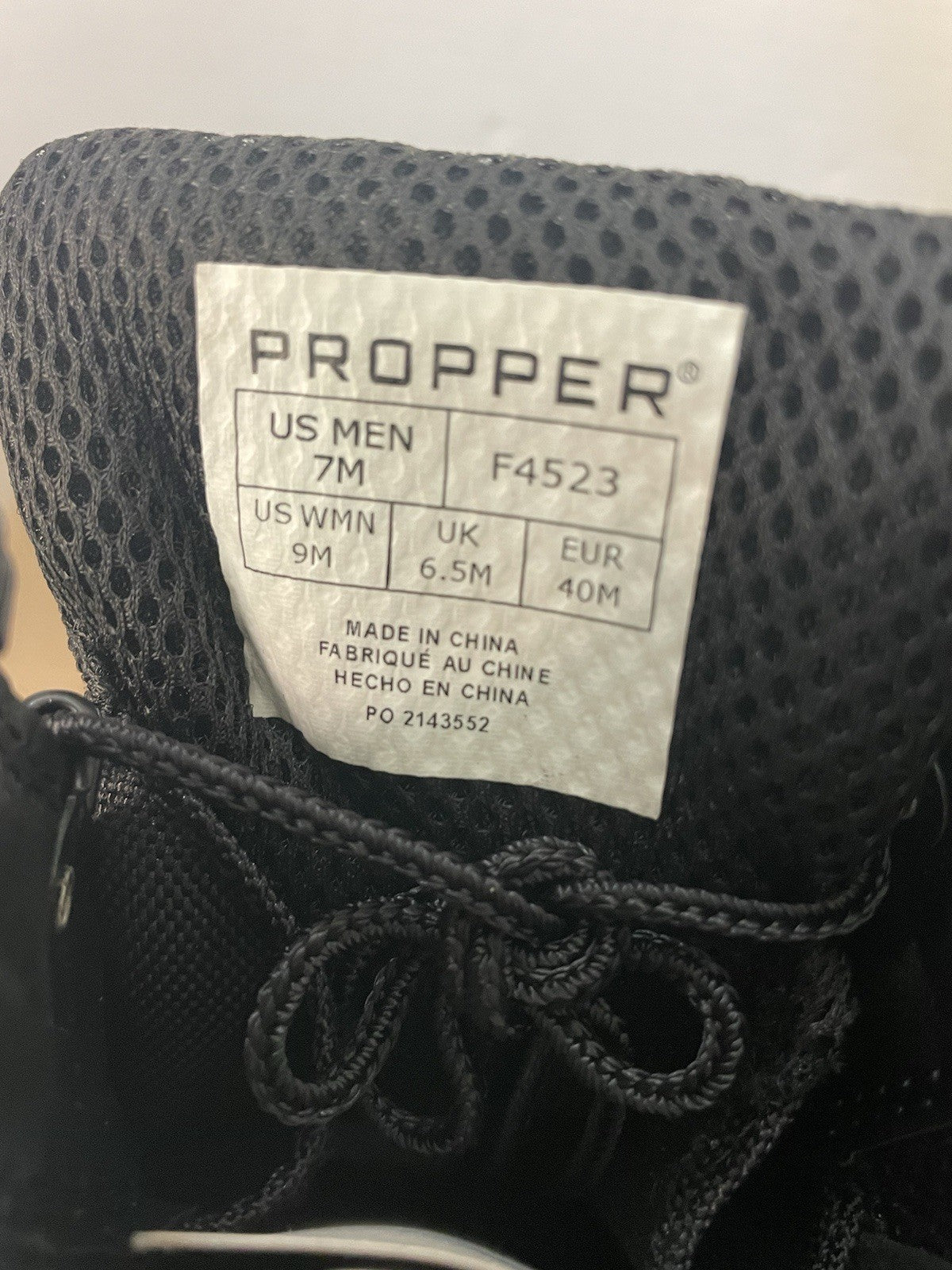 Propper Series 100 Waterproof Tactical Boots Men Size 7 Side Zip Composite Toe
