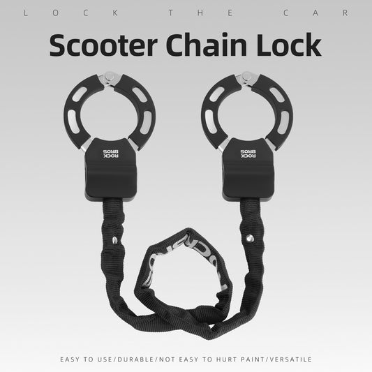 Bike Chain Lock 23.4 Inch Anti-Theft Security Lock with Key for Scooter and Bicycle
