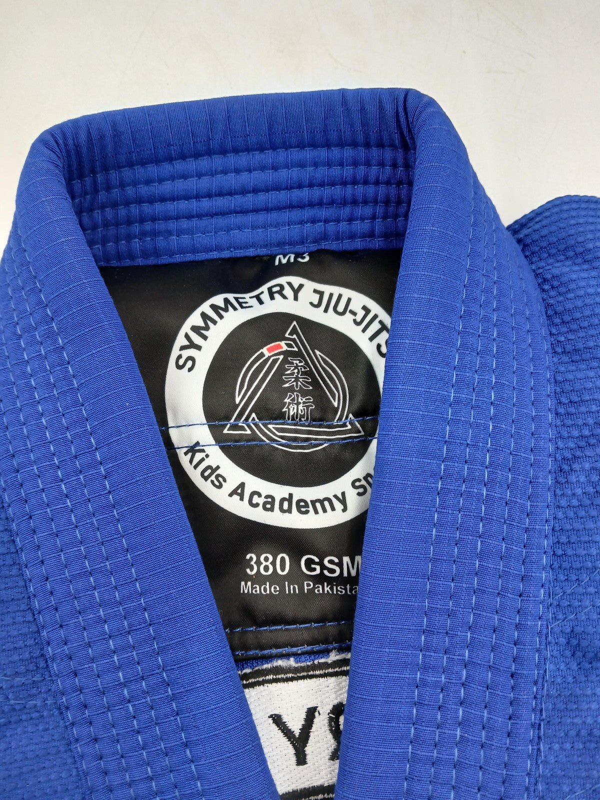 Kids Blue Jiu-Jitsu Gi Uniform Set for Boys M3 with White Belt 380 GSM