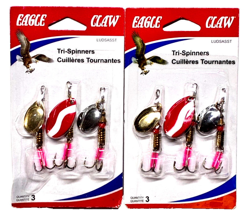 Fishing Spinnerbait Set - Assorted Tri-Spinner Lures for Freshwater & Saltwater Fishing