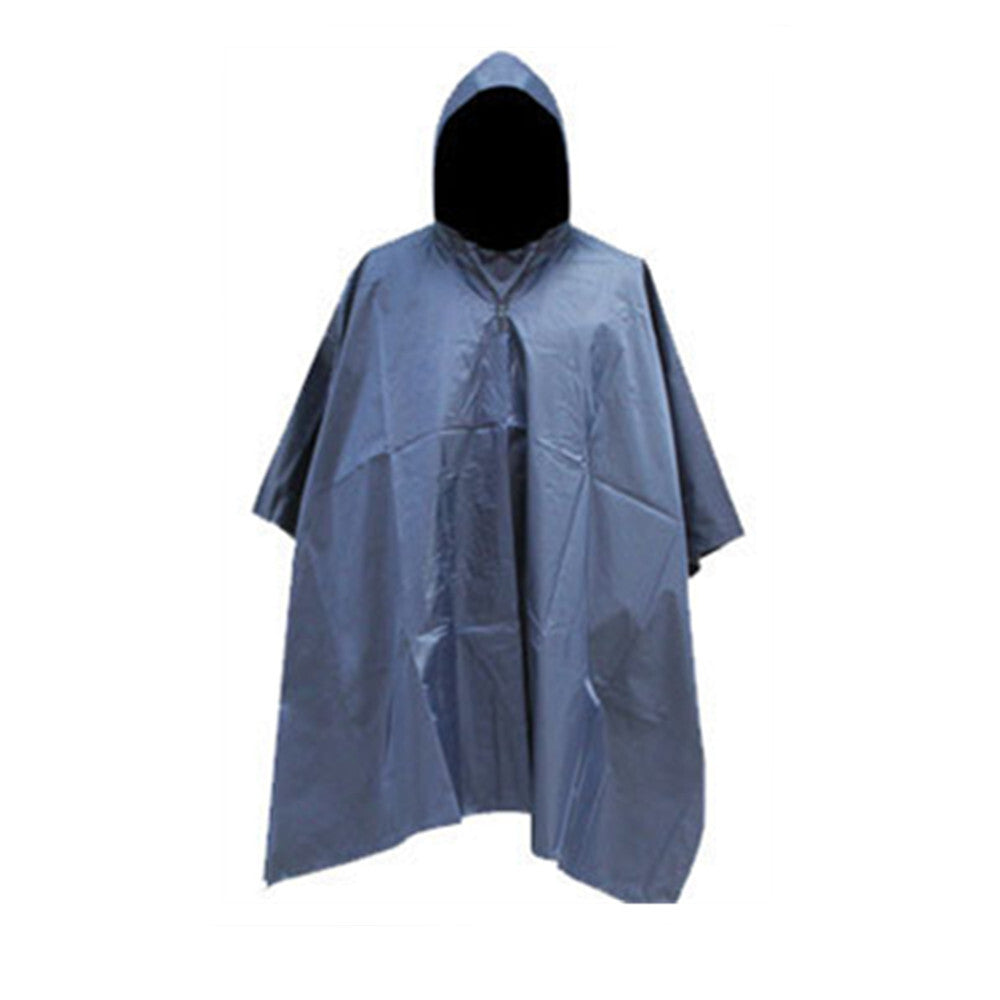 Military Style Multi-Use Rip-Stop Camouflage Rain Poncho - Waterproof Emergency Shelter