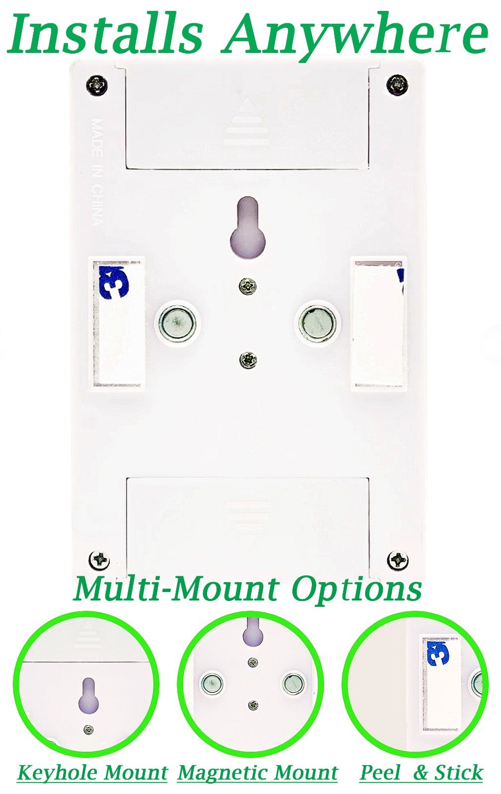 Cordless LED Night Light 200 Lumens Emergency Battery-Powered Lamp