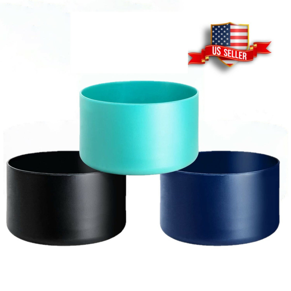 Silicone Bottle Boot Sleeve for Hydro Flask - Anti-Slip Bottom Cover, Protects 12-40 oz Water Bottles