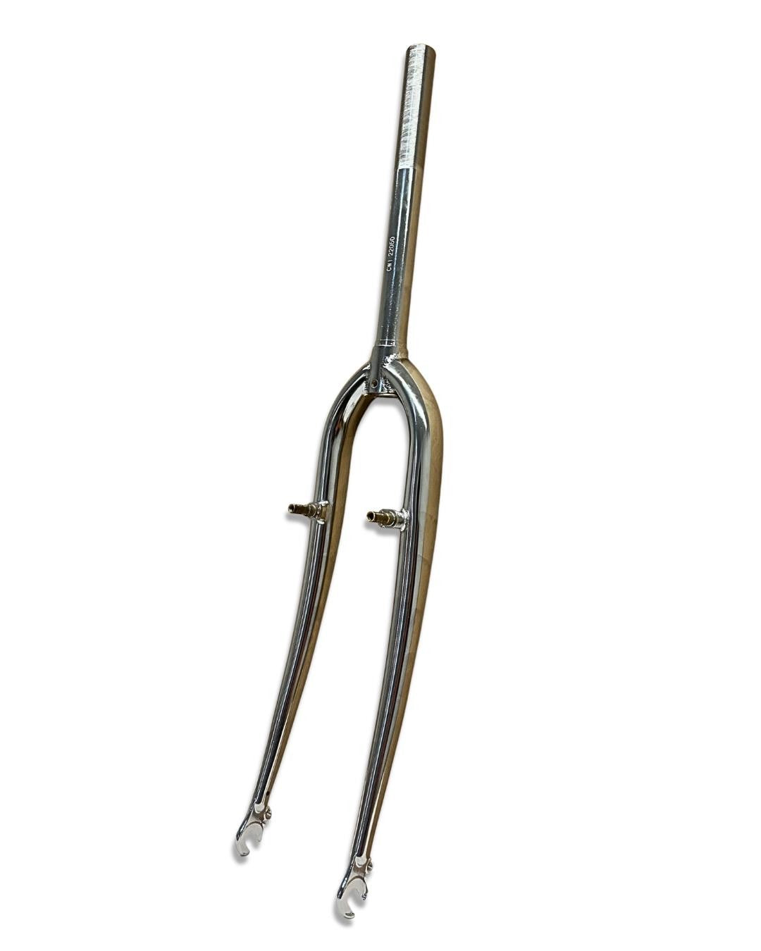 700c Chrome Steel Bike Fork with V-Brake & 100mm QR for Retro & Hybrid Bikes