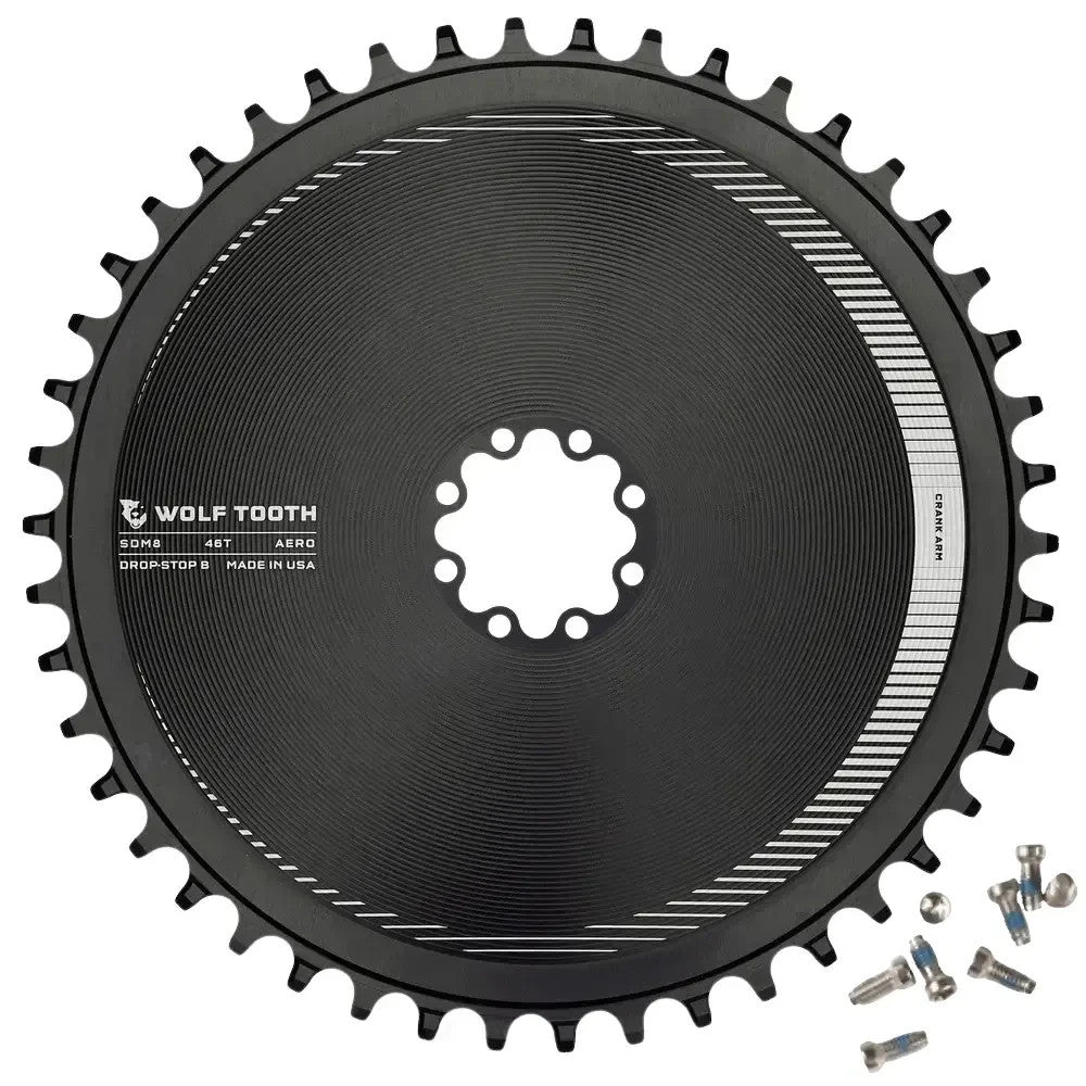Cycling Chainring for Road & Gravel Bikes - 8-Bolt Mount, Multiple Sizes