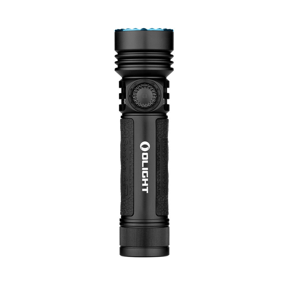 Olight Seeker 4 Pro Matte Black High Power Flashlight with Holster & Multifunction Clip