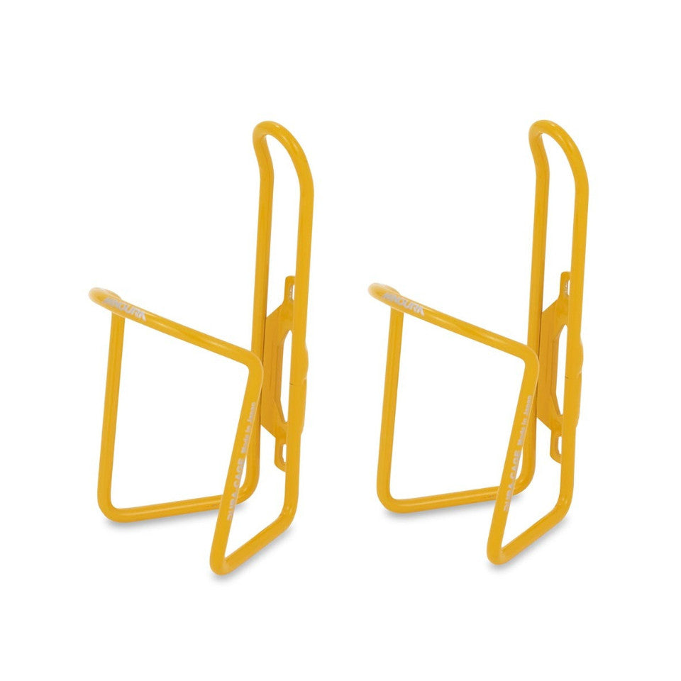 Pair Minoura AB100-5.5 Bicycle Bottle Cage - Lightweight Duraluminum, Yellow