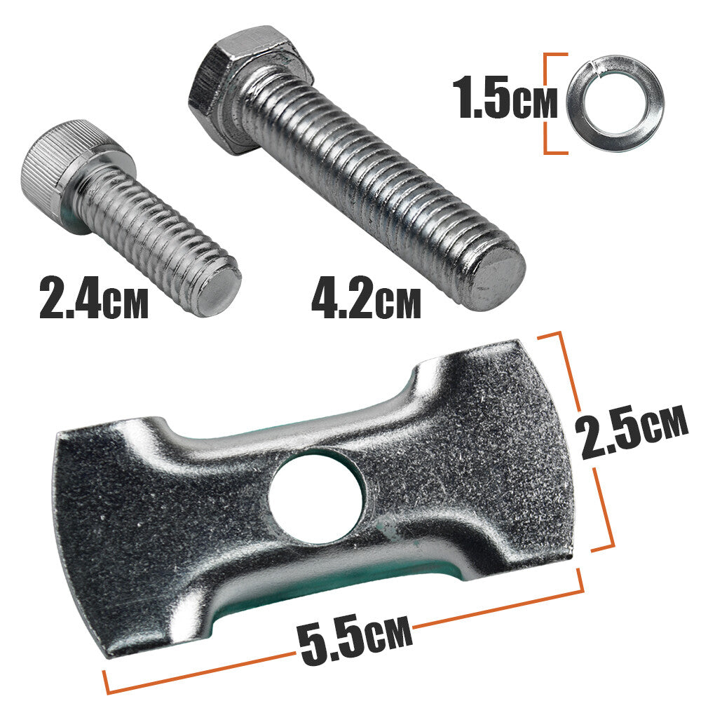 Bike Kickstand Mounting Hardware Set for BV KA56 KA76 - Includes Bolts, Bracket & Washers