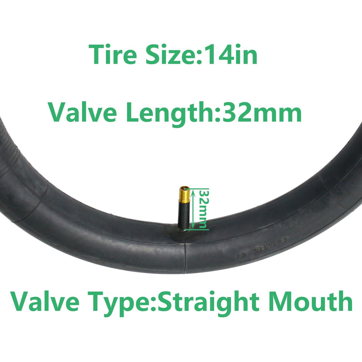 14 Inch Bike Tire and Inner Tube Set for Folding and E-Bikes - Heavy Duty 2 Pack
