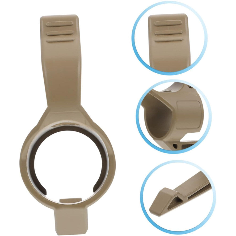 Tactical Flashlight Ring Holder with Clip for 1-Inch Flashlights, Portable and Durable