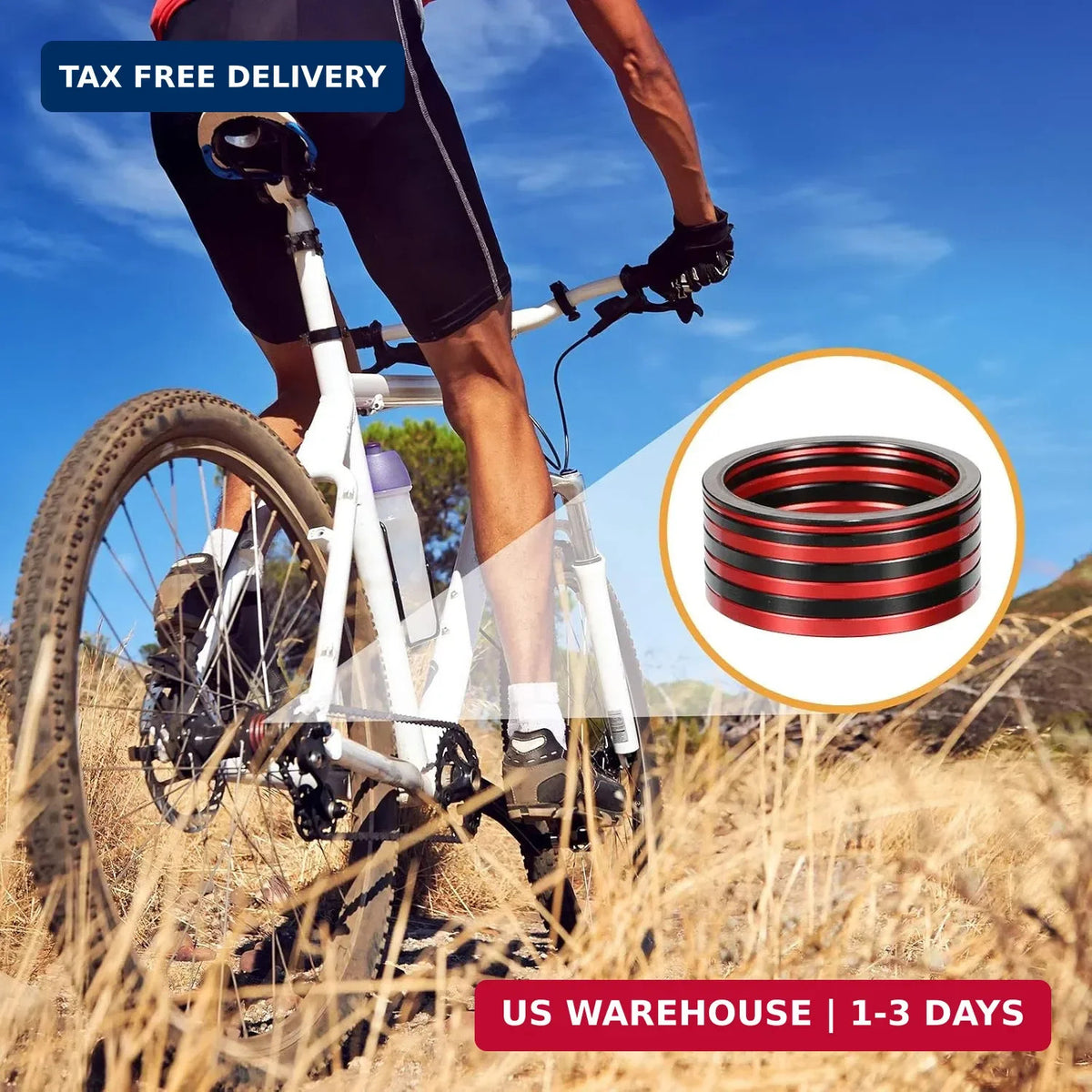 Bike Bottom Bracket Spacer Set for 7-11 Speed Cassette Aluminum 20 Pieces