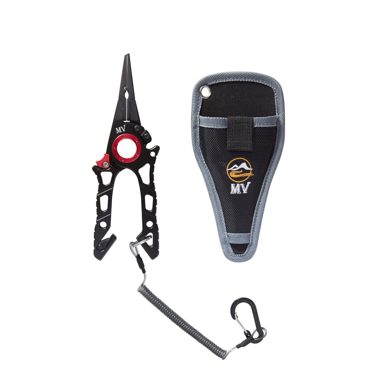 Locking Fishing Pliers with Line Cutter and Emergency Seatbelt Cutter